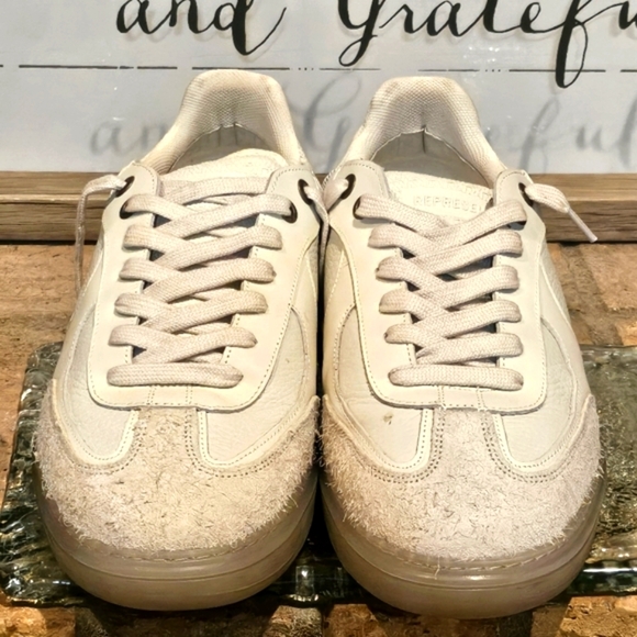 Represent Virtus Leather Suede Sneakers Off White Mns 13 #24770739 - Picture 2 of 9